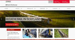 Desktop Screenshot of hitachirail-eu.com